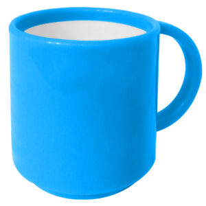 Taza bicolor azul