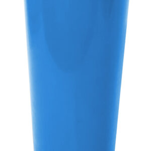 Vaso largo con tapa azul